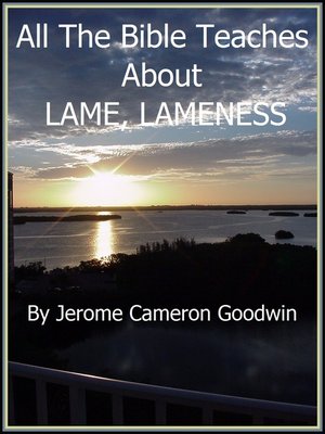 cover image of LAME, LAMENESS